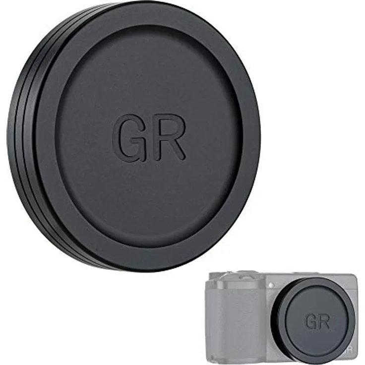JJC Metall Objektivdeckel für RICOH GR IIIx/GR III/GR II, schützt vor Kratzern und Staub, aus Premium-Aluminium-Legierung, leichte Bauweise mit EVA-Innenseite