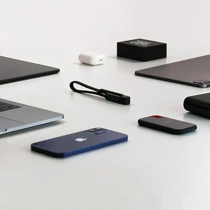 Rolling Square inCharge XL 30 cm, Ladekabel, USB/Mikro-USB/Lightning, schwarz – Bild 4