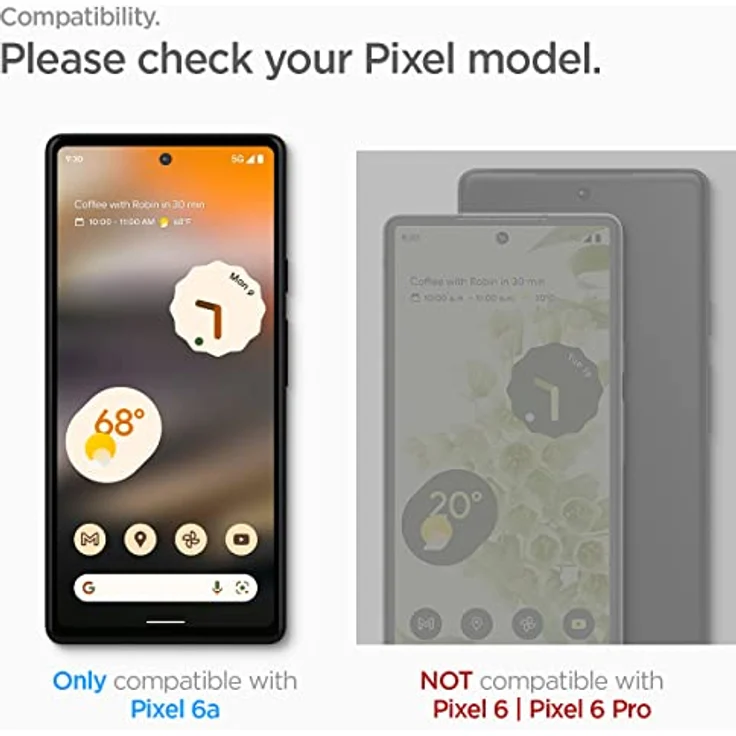 Spigen AlignMaster Schutzfolie kompatibel mit Google Pixel 6a, 2 Stück, Kratzfest, 9H Härte Folie – Bild 2