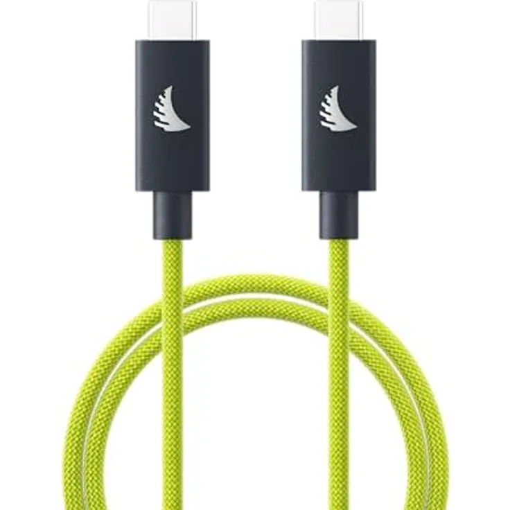 Angelbird USB-C 4.0 Solid Flex Cable, 2 m Lime, 40 Gb/s, 240 W Power Delivery, Solid Flex™ Design, kompatibel mit Solid Connect™