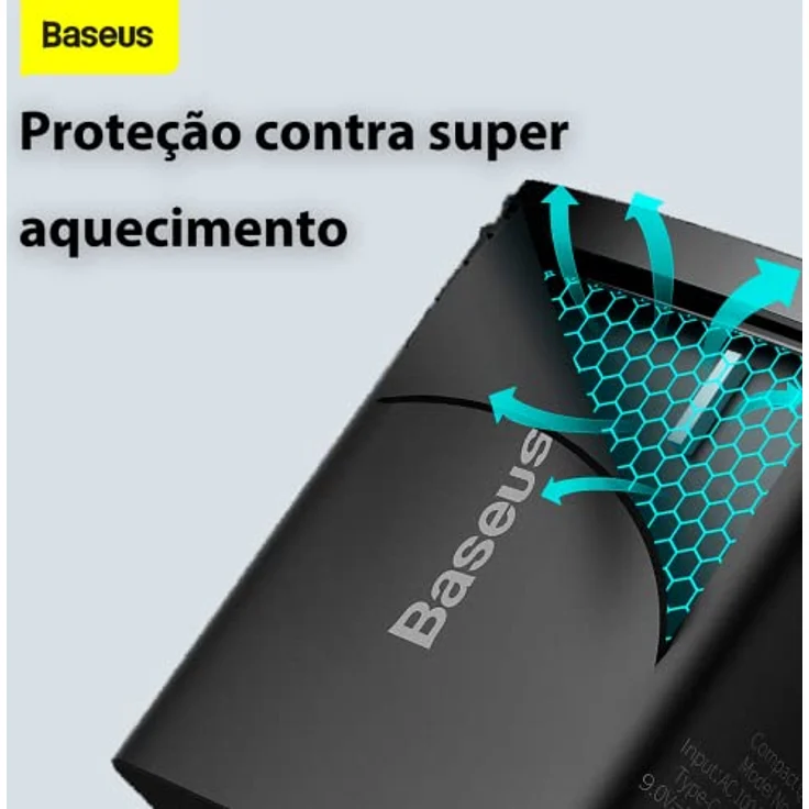 Baseus Compact Schnellladegerät, Schwarz - Preisvergleich – Bild 4