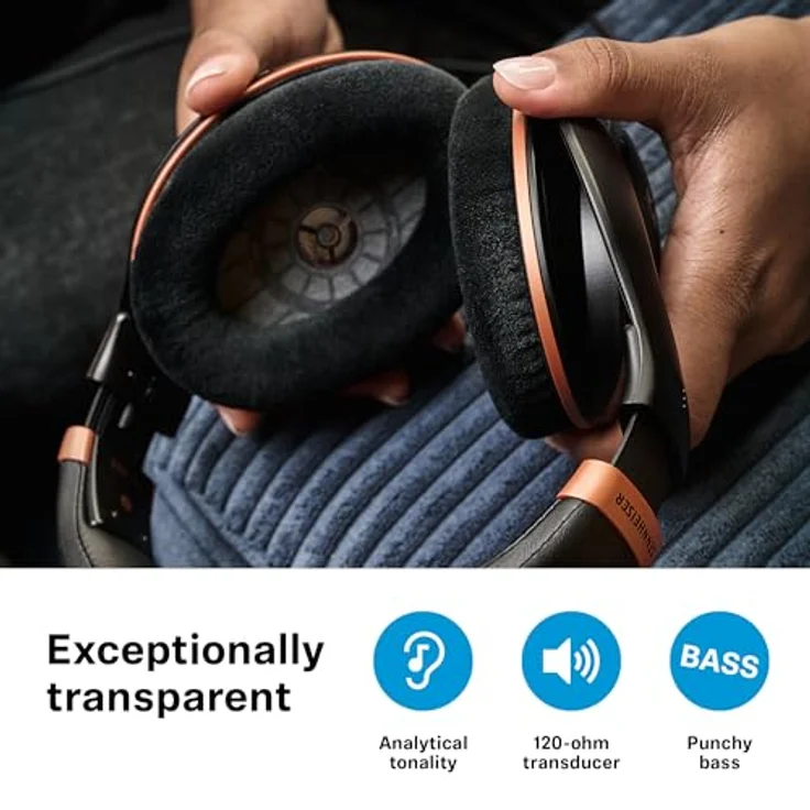 Sennheiser HD 505 SE Kopfhörer - Transparenter Klang, kontrollierter Bass, optimierter Komfort - Copper Edition – Bild 5
