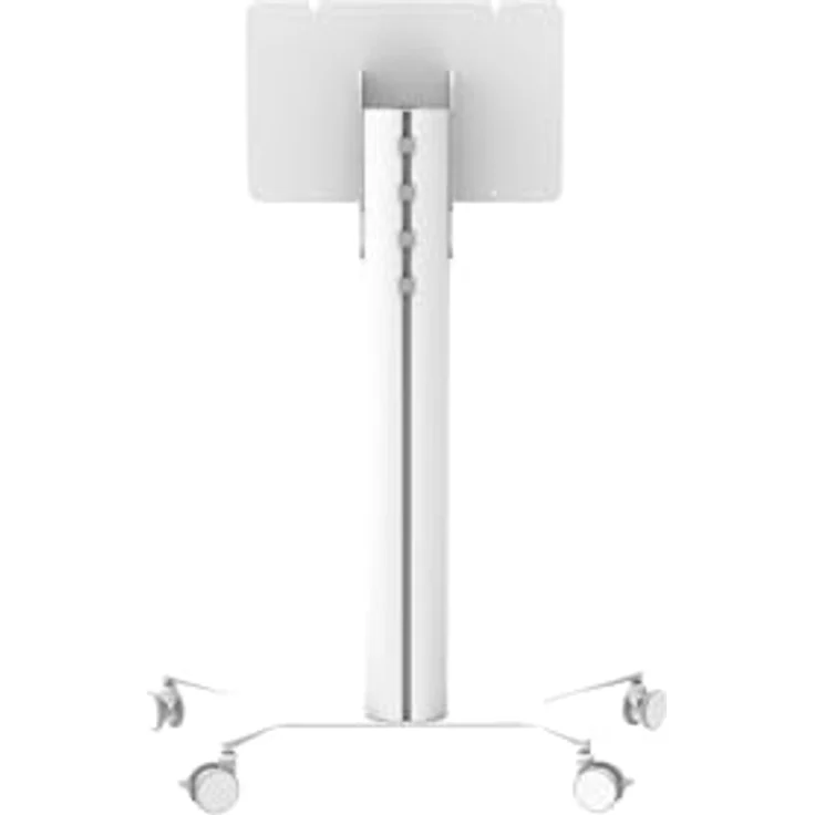 celexon Display Rollwagen Seoul - für Samsung FLIP - Displaygröße bis 65" - Traglast bis 50 kg - Maße: 118 cm x 56 cm x 167 cm - weiß – Bild 2