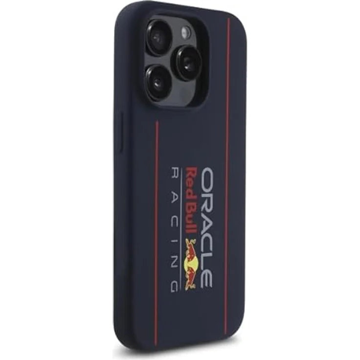 CG MOBILE Red Bull RBHMP15L24SIOLRV Hülle für iPhone 15 Pro 6.1 Zoll, Marineblau, Silikon mit vertikalem Logo, kompatibel mit MagSafe – Bild 4
