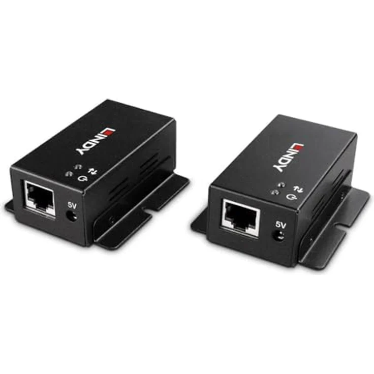 LINDY 43386 50m 2 Port USB 2.0 Cat.6 Extender, PowerLAN-Adapter mit ...
