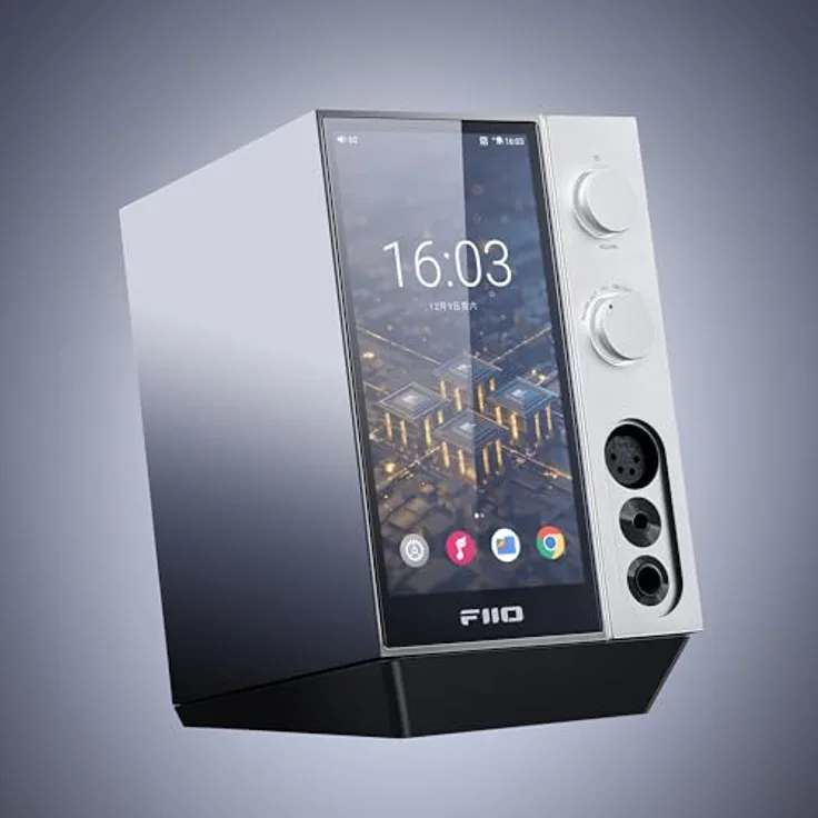 FiiO R9, All-in-One Audioplayer und Kopfhörerverstärker mit 8-Kanal DACs, Bluetooth, WLAN und 6-Zoll-Full-HD-Display, Weiss