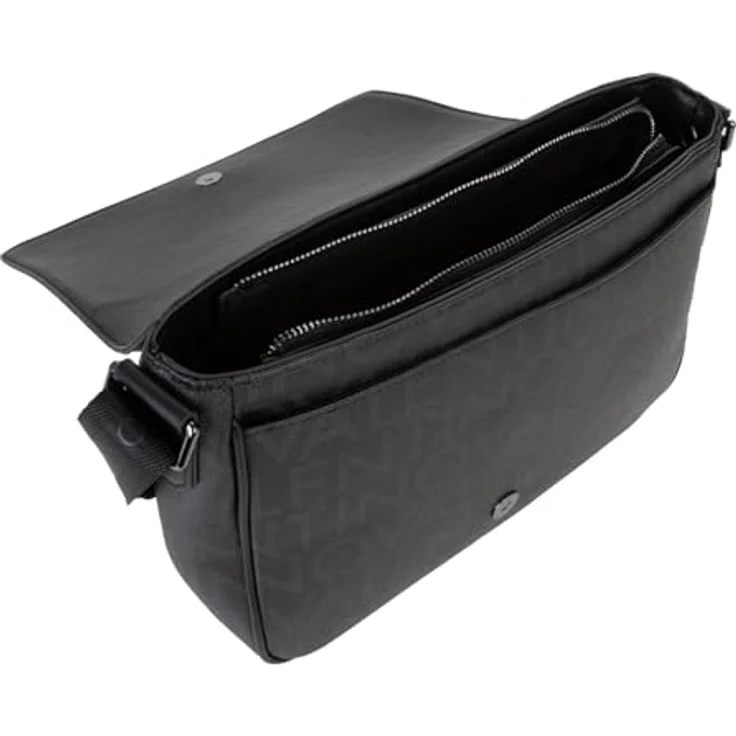 Valentino King RE Messenger, 32 cm Laptop-Tasche aus 100% Polyurethan, schwarz – Bild 4