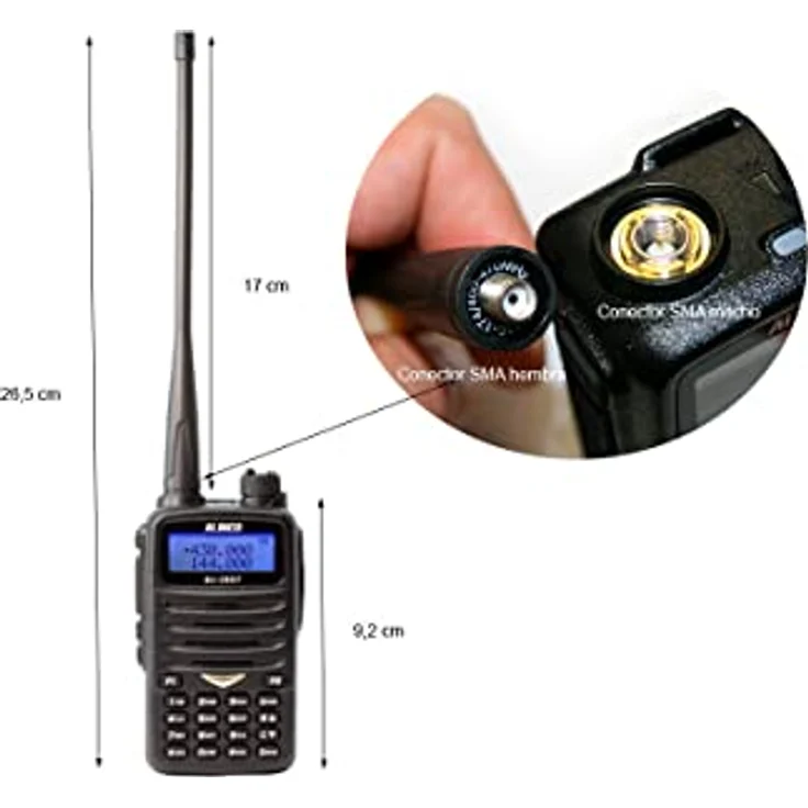maas funk-elektronik ALINCO DJ-CRX-7 Handfunkgerät VHF/UHF, 2/70cm Dualband, 5W Sendeleistung, 200 Speicherplätze, Komplettset – Bild 4