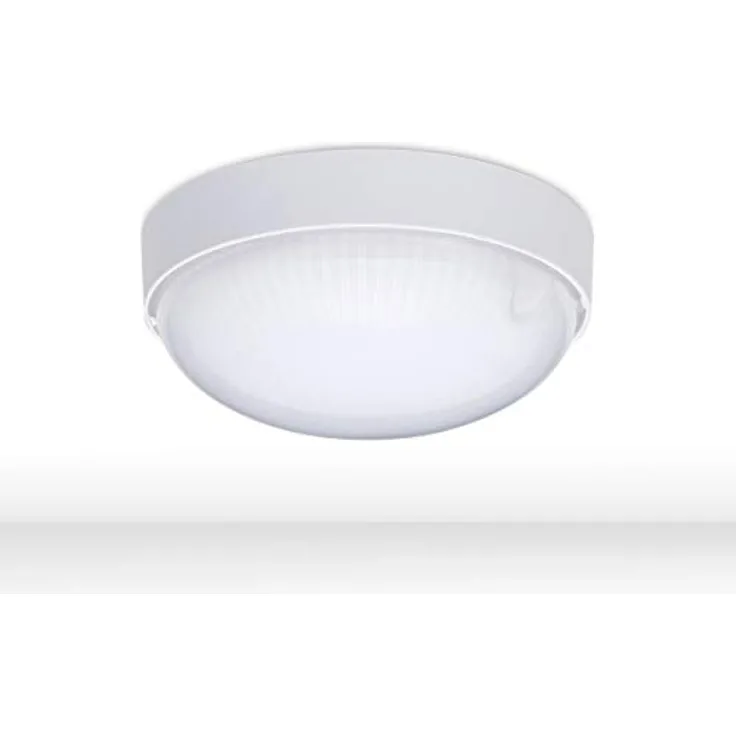 Oktaplex LED Kellerlampe IP65 Badlampe weiß 9W 800lm 4000K Deckenleuchte Wasserfest Außenleuchte