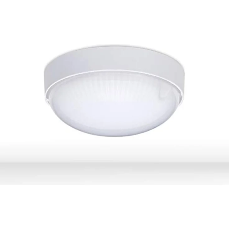 Oktaplex LED Kellerlampe IP65 Badlampe weiß 9W 800lm 4000K Deckenleuchte Wasserfest Außenleuchte – Bild 1