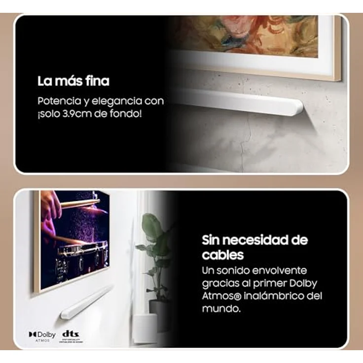 SAMSUNG Soundbar HW-S701D/ZF, Ultra Slim-Design, kabelloses Dolby Atmos, 3.1 Kanäle, Q-Symphony und SpaceFit Sound – Bild 2