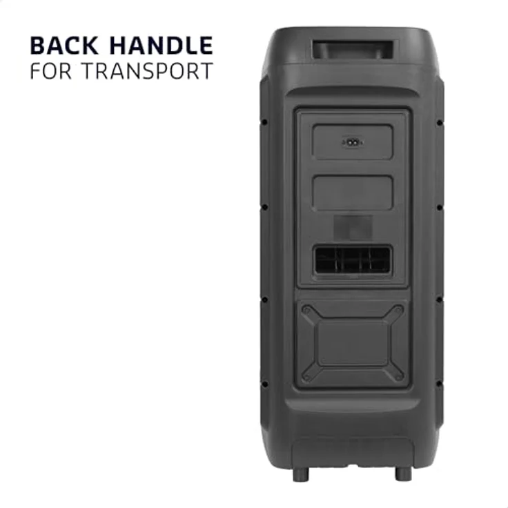 Ibiza COLUMBA-Karaoke Anlage, Lautsprecher Box mit zwei Mikrofonen, LED Beleuchtung und Bluetooth, 1000 W – Bild 7