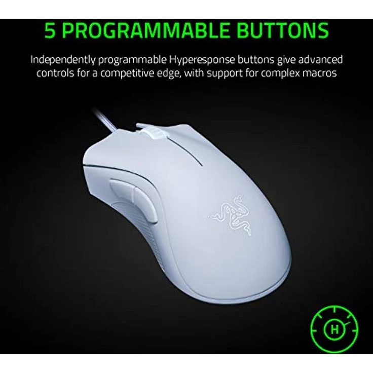 Razer DeathAdder Essential White Edition, weiß, USB (RZ01-02540200-R3M1 / RZ01-03850200-R3M1) – Bild 5