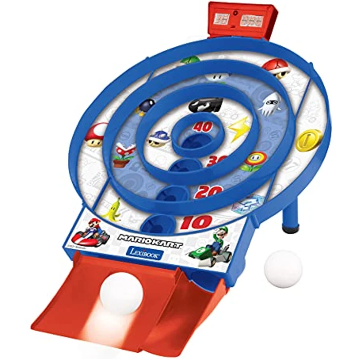 Lexibook Nintendo Mario Kart-Elektronisches Geschicklichkeitsspiel, Skee Ball, JG995NI, Medium – Bild 1