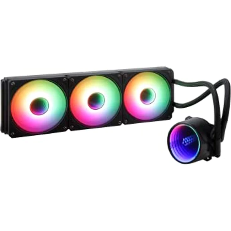 Gelid Solutions Liquid 360 - All-in-One CPU AIO Wasserkühler mit 3x 120mm RGB Lüfter, 750-1800 U/min, AM5 und LGA 1700 kompatibel, beinhaltet GC4 Wärmeleitpaste. – Bild 2