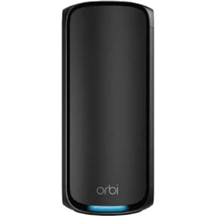 NETGEAR Orbi 970-Serie (RBE970B) Quad-Band WiFi 7-Mesh-Zusatzsatellit Black Edition, bietet zusätzliche Abdeckung bis zu 220 m²