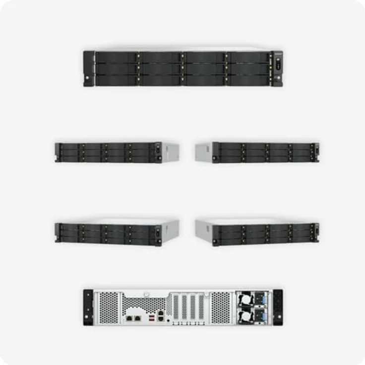 QNAP TS-h1277AXU-RP-R7-32G, NAS, Grau – Bild 6