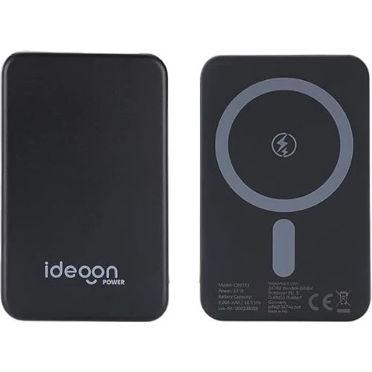 ideoon MagSafe Powerbank 5000 mAh, 15W Qi – Kompakte Wireless Power Bank für iPhone & Android – Schnelles Laden mit Quick Charge – Bild 5