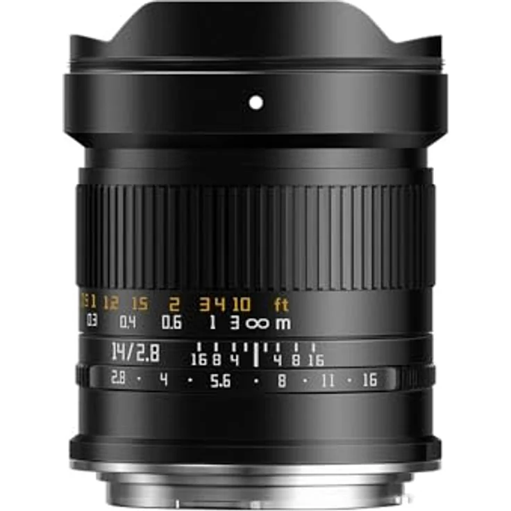 TTArtisan 14 mm F2.8 ASPH, Ultra-Weitwinkelobjektiv für Canon RF, Vollmetallgehäuse, 114° Sichtfeld – Bild 1