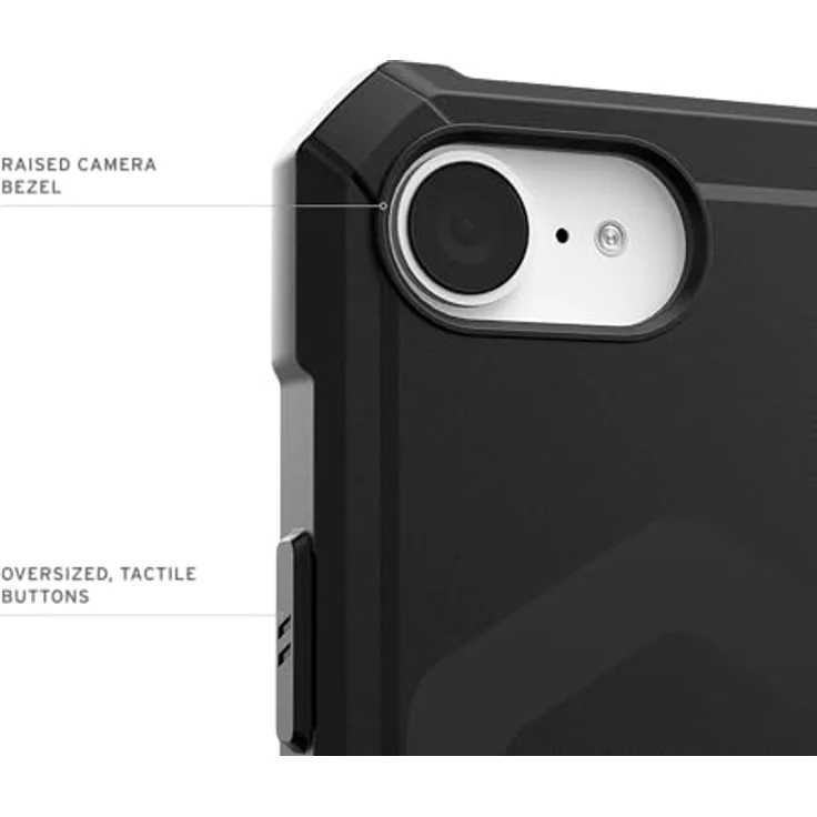URBAN ARMOR GEAR Essential Armor MS Case für Apple iPhone 16E, schwarz - Wireless Charging, Magnetisches Laden optimiert, 4,6m Fallschutz – Bild 5