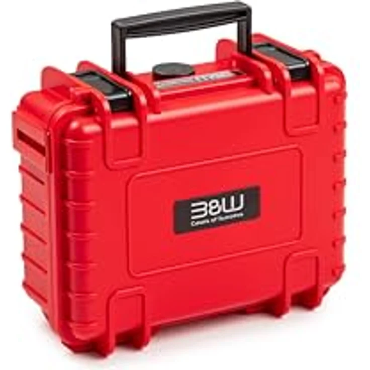 B&W International B&W action.case PP.23 rot für Insta360 X3 (Kamera Innentasche, 2.30 l), Kameratasche, Rot - Extrem stabiler Koffer für Insta360 X3, wasserdicht und stapelbar – Bild 2