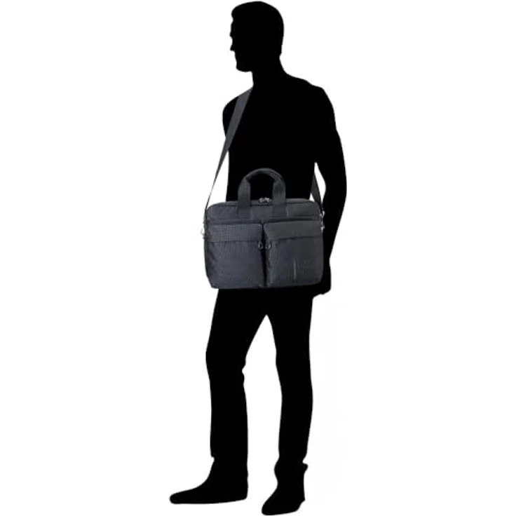 Mandarina Duck MD 20 Aktentasche, grau, 37.5 cm, mit Laptopfach aus 100% Polyester – Bild 2