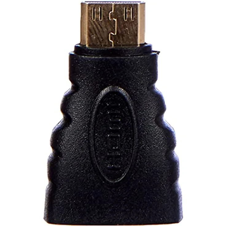 HDSupply HA030 Mini HDMI Stecker auf HDMI Buchse Adapter (vergoldet, FullHD, 1080p) schwarz – Bild 4