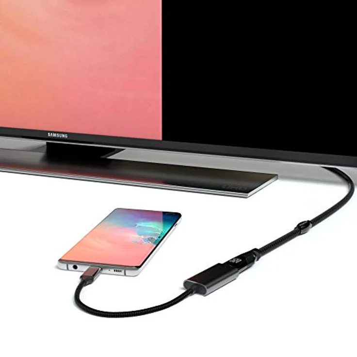 JAMEGA USB C zu HDMI Adapter, 4K@30Hz, Thunderbolt 3 kompatibel, ideal für Surface Book 2 und Huawei UVM – Bild 5