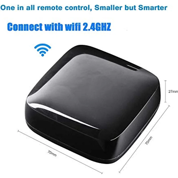 WOOX R4294, Smart Universal Fernbedienung mit IR drahtlos/WLAN und Sprachsteuerung, Schwarz – Bild 3