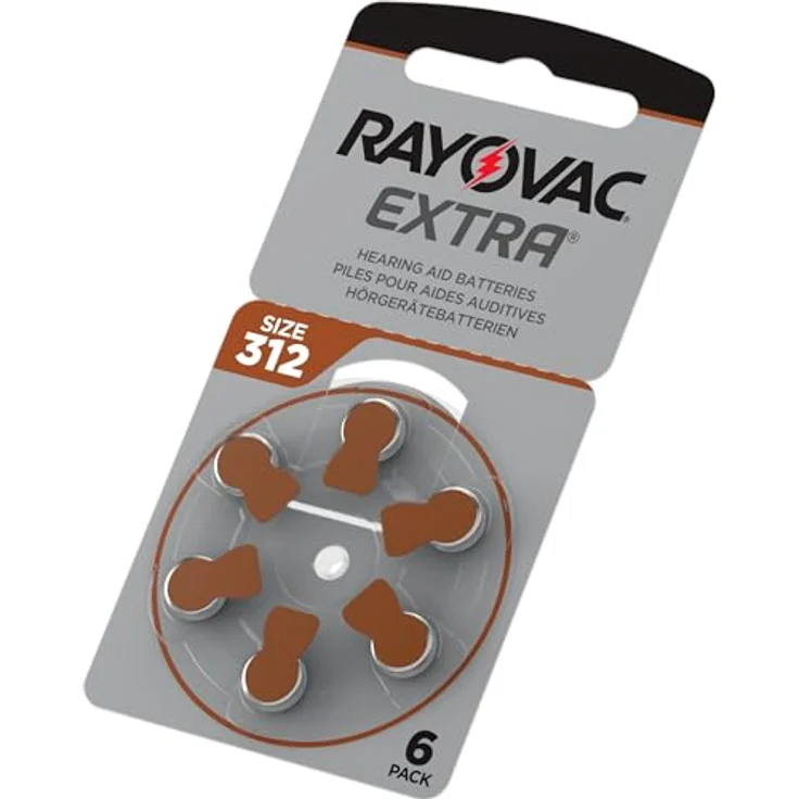 Rayovac Extra Advanced Hörgerätebatterien mit Active-Core-Technologie 312, 60 Batterien – Bild 2