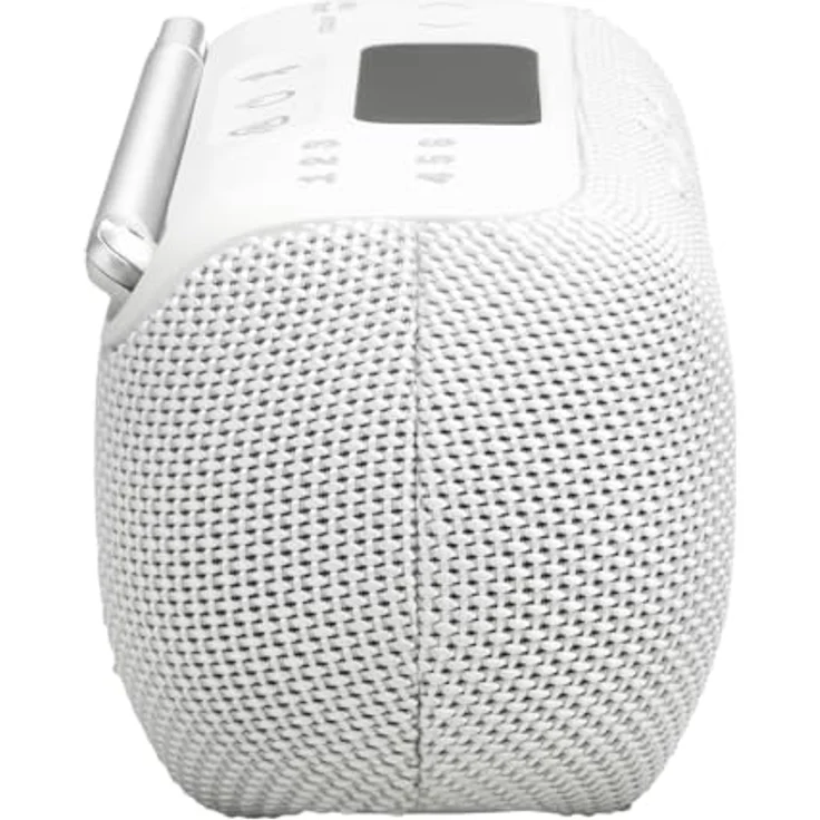 JBL Tuner 3, Tragbares DAB/DAB+/UKW Bluetooth Radio, 6 Sender, 15 Std Wiedergabe, IP68 Wasser- und staubdicht, Auracast Multi-Cast, kompatibel mit JBL Portable App, Weiß – Bild 4