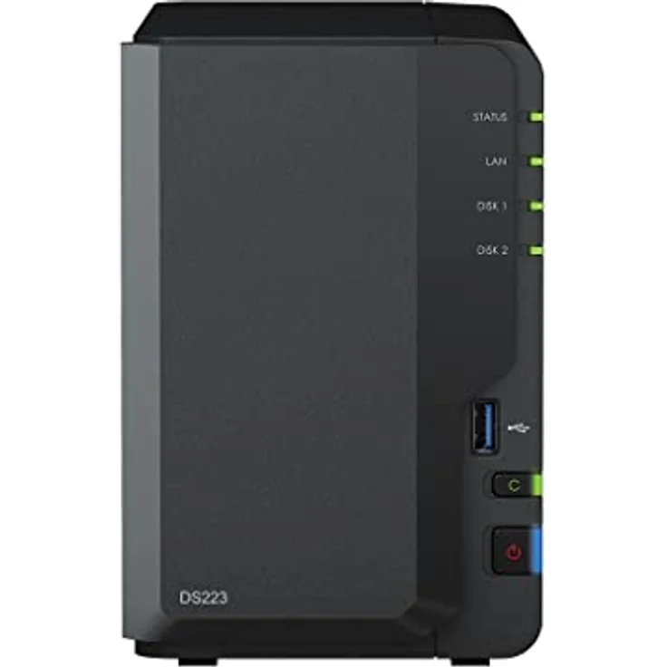 Synology DS223 2GB NAS 8TB (2X 4TB) WD Red+, montiert und getestet mit SE DSM installiert – Bild 2