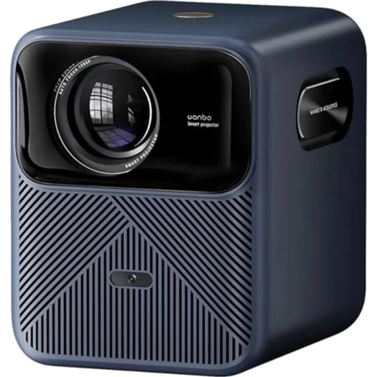 Wanbo Mozart 1 Pro (2025), 1080p Beamer mit Android-System und Google Assistant, dunkelblau