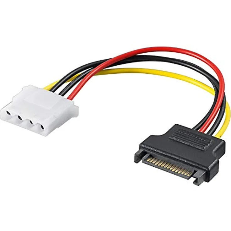 PremiumCord Netzteil SATA Stecker - Molex 5.25"Female 17cm