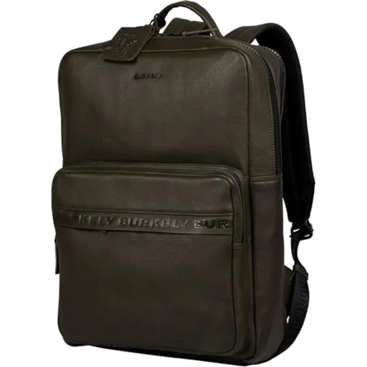 Burkely Minimal Mason Rucksack für Damen und Herren aus genarbtem Savage-Leder, One Size, für Business und Notebook – Bild 2
