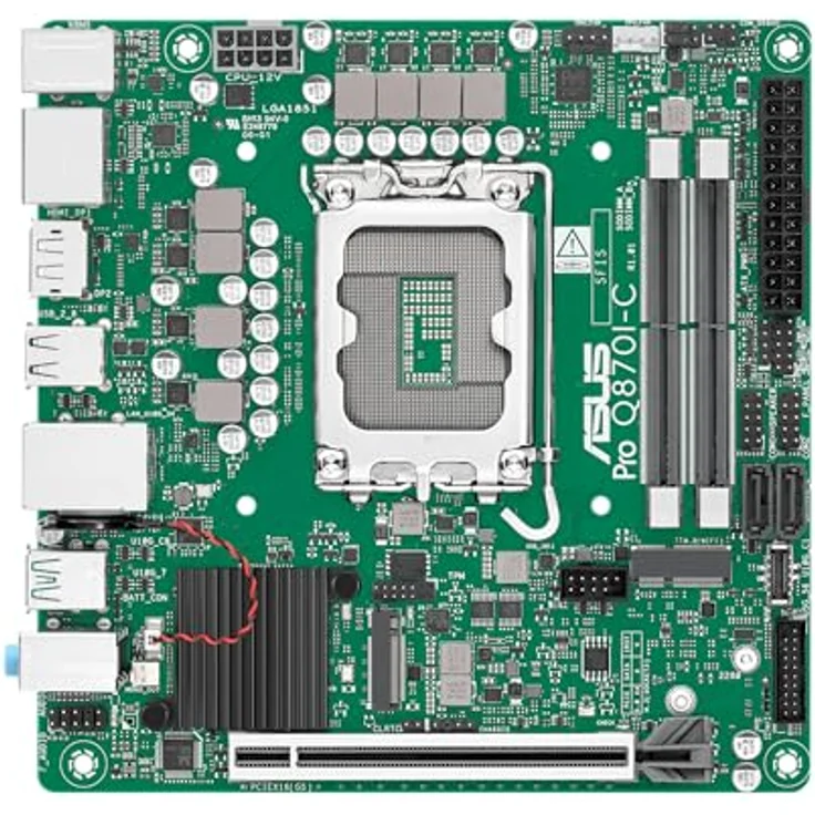 ASUS MB PRO Q870I-C-CSM, Mini-ITX Mainboard mit Intel Q870, Unterstützung für Intel vPro, 128 GB RAM, ASUS Control Center Express – Bild 2
