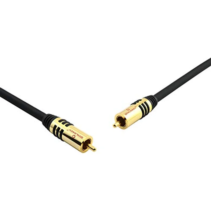 OEHLBACH NF Sub, Cinch Subwoofer-Kabel - Audiokabel - rund - OFC - 3m - schwarz – Bild 3
