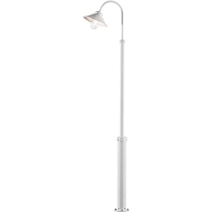 Konstsmide 560-250 Mastleuchte / Straßenlaterne VEGA, Höhe 240 cm, E27, Alu weiß