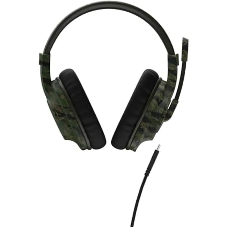 uRage Gaming-Headset SoundZ 330 V2, kabelgebundene Multi-Plattform Kopfhörer für PS5/PC, Over-Ear, in Camouflage