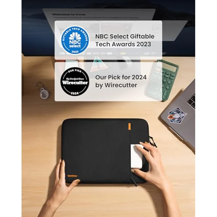 tomtoc 360° Schutzhülle für Laptop mit 38,1 cm (15 Zoll) MacBook Pro Retina 2012-2015 (15 Zoll) Surface Book 2 – Bild 2