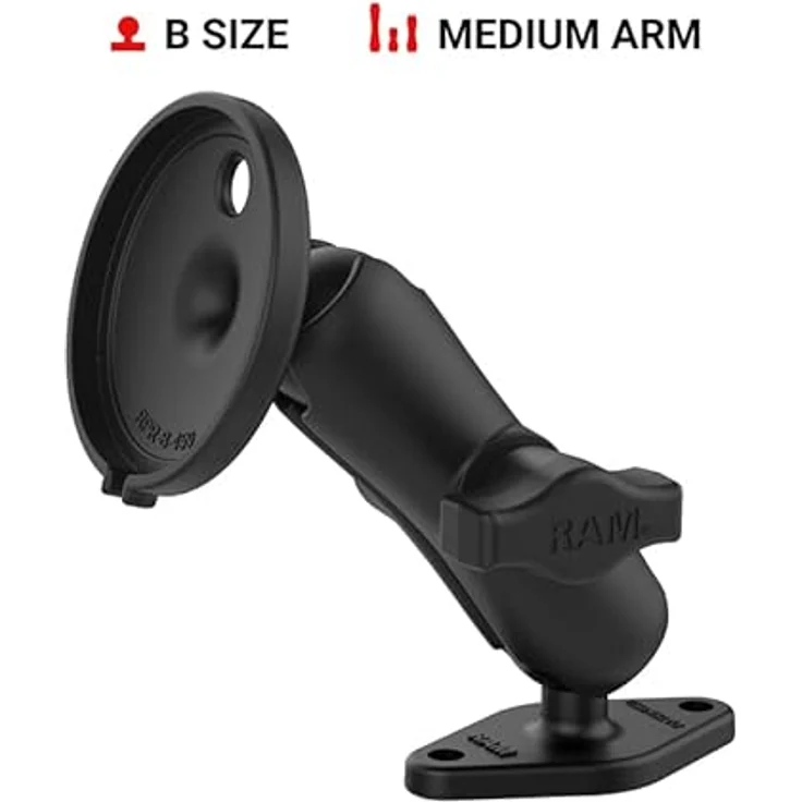 RAM Mounts RAM-B-102-AP-MAGU, Smartphone Halterung, Schwarz, kompatibel mit iPhone 12/13 und MagSafe-Ladegerät – Bild 2
