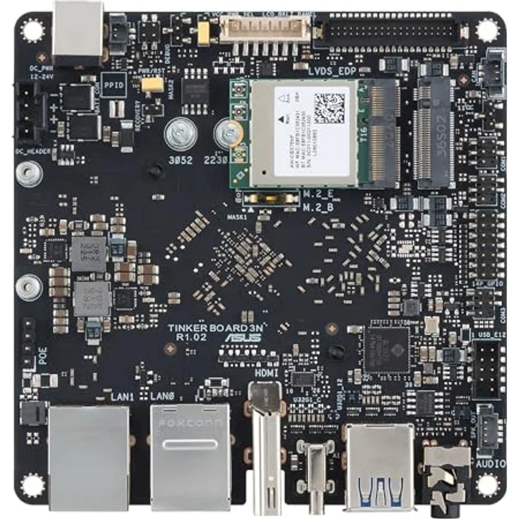ASUS Tinker Board 3N, Einplatinenrechner mit Rockchip RK3568, 4 GB RAM, 32 GB Speicher, IoT-freundlich, HDMI-Ausgang, Dual-Band WLAN – Bild 4