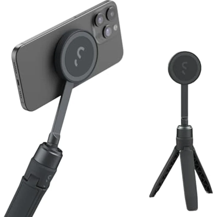 ShiftCam SnapStand Mini, Selfie Stick mit festem Stativ, Grau – Bild 1