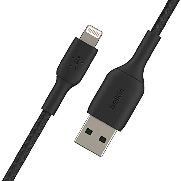 Belkin Lightning Lade/Sync Kabel ummantelt, 2 m, schwarz – Bild 4