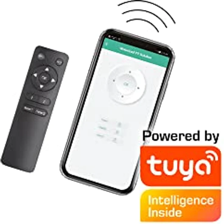 Mywall Motorisierter TV-Lift HP63-2L zum Einbau in Möbel, TV Lift Elektrisch mit Smart Home Steuerung per Tuya App+Funkfernbedienung, TV Möbel Lift für 37-80 Zoll Bildschirme, Belastung bis 60 kg – Bild 5