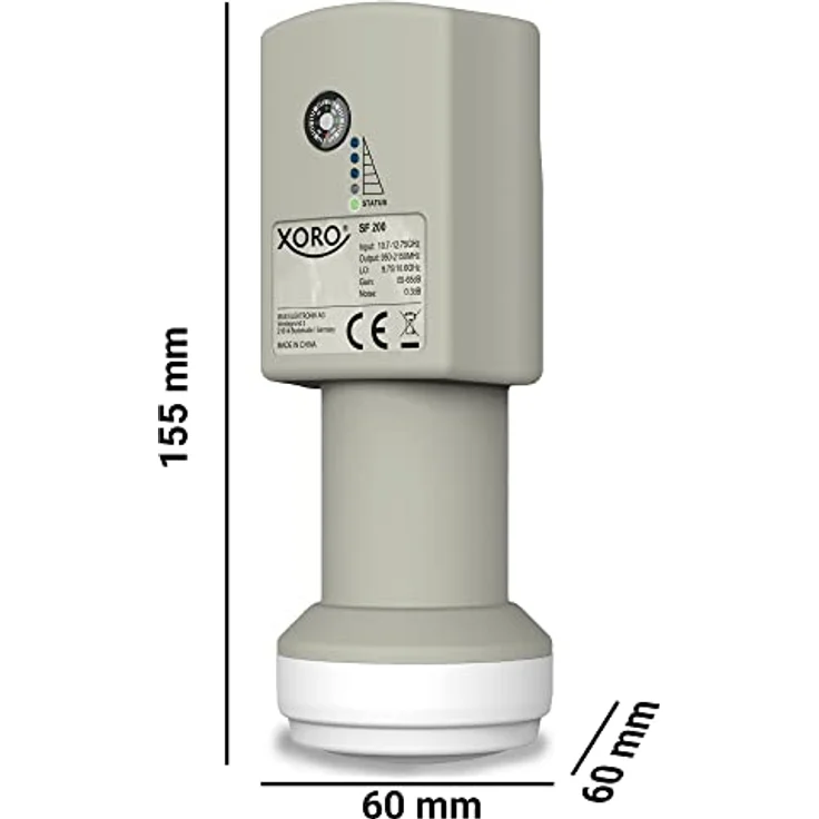 Xoro SF 200 Twin, digitales Twin LNB mit integriertem SAT-Finder, ideal für Camping, wetterfest und 4K UHD-kompatibel – Bild 3