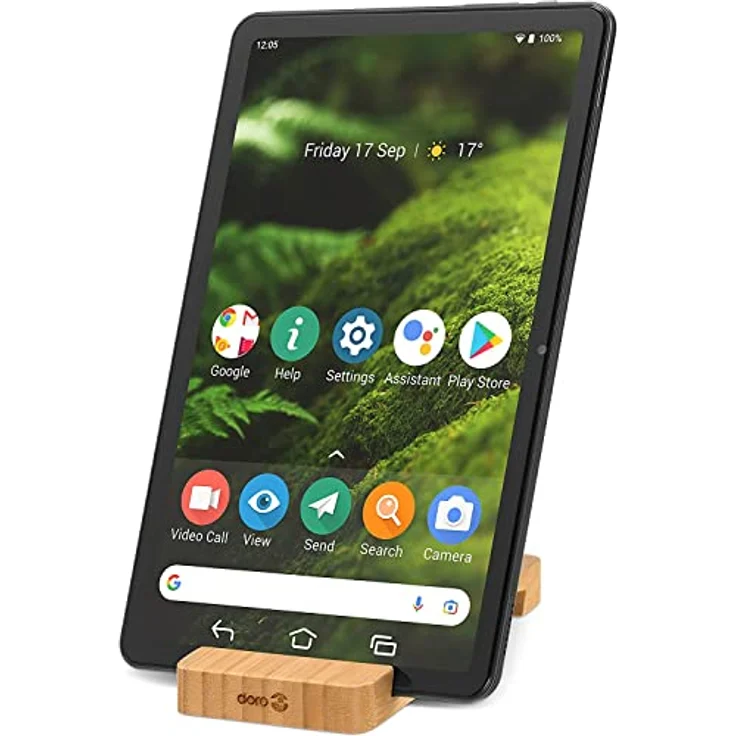 Doro Tablet, 10,4-Zoll-Display, Full HD Touchscreen, Seniorentablet mit 4 Lautsprechern, extragroße Symbole, Android 12, extra hell einstellbar, Graphit – Bild 5
