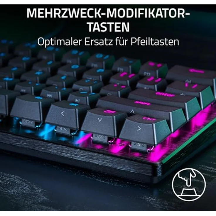 Razer Huntsman V3 Pro Mini - Analoge optische E-Sport-Tastatur im 60-%-Format (Digitaler Drehregler & Steuerungstaste, Texturierte Doubleshot-PBT-Tastenkappen) DE-Layout | Schwarz – Bild 4