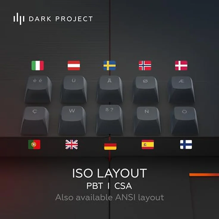Dark Project ALU87A Midnight Mechanische Gaming-Tastatur | ISO Multi | Hot-Swap | G3MS Zircon Speed-geschmierte Schalter | Gefettete Stabilisatoren | Flex Gasket Mount | Aluminium | TKL 80% | RGB – Bild 4