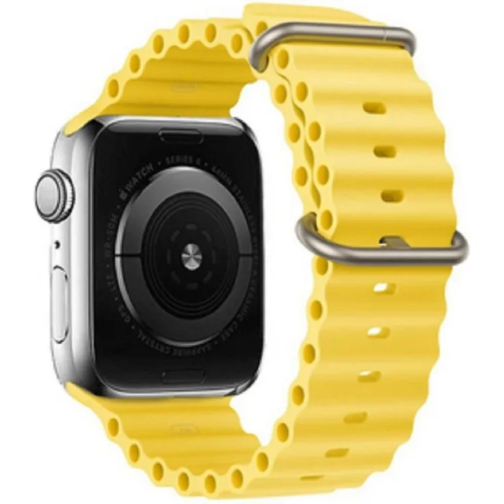 cofi1453 Smartwatch-Armband Silikon Hülle, wasserdicht und verstellbar, kompatibel mit Watch 42/44/45/49